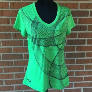 Fila graphic tee. Electric free